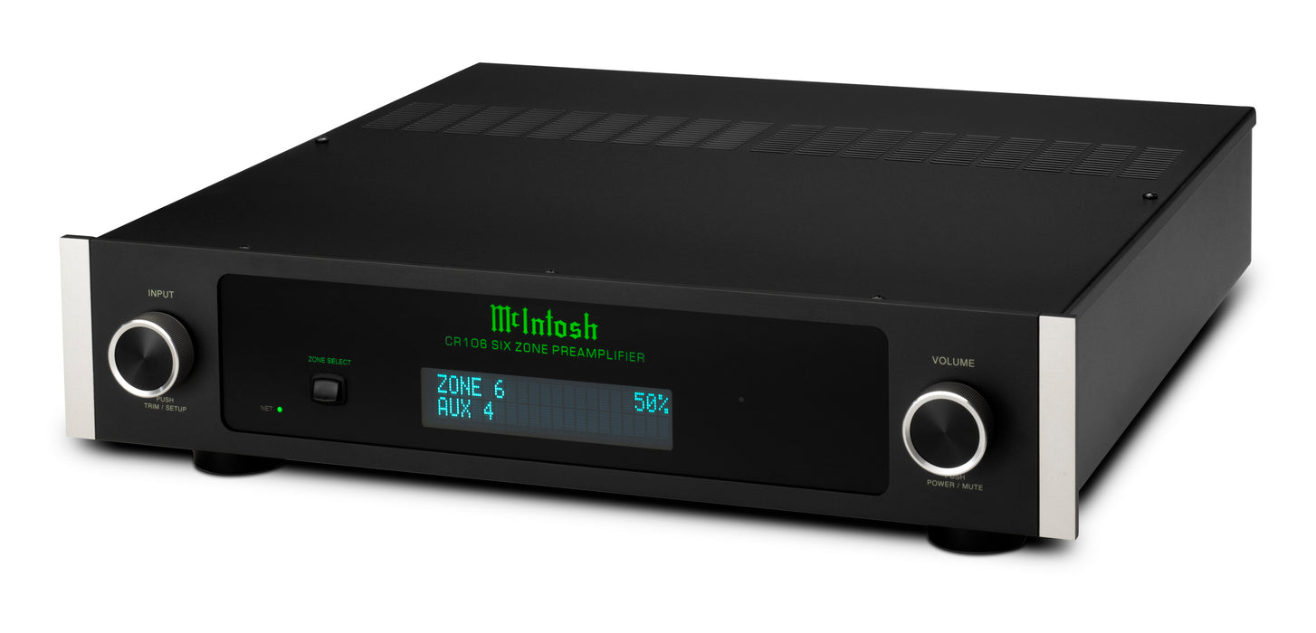 McIntosh CR106 | Preamplificateur Audio Matrix 6 Zones Ultra‑Flexible