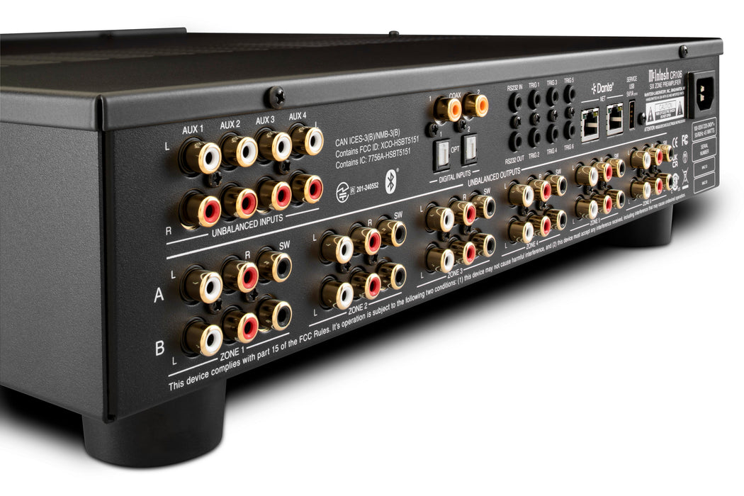 McIntosh CR106 | Preamplificateur Audio Matrix 6 Zones Ultra‑Flexible