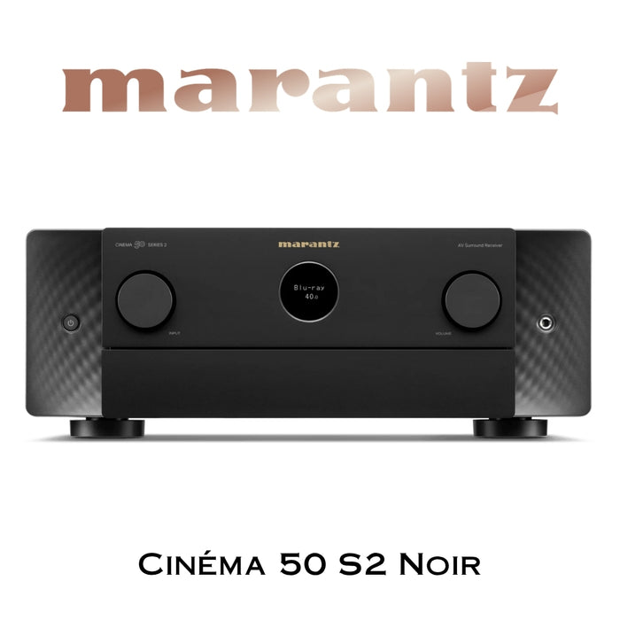 Marantz Cinema 50 S2 - Récepteur cinéma maison 9.4, 8K, 110W, 9 canaux amplifiés, Dolby Atmos, DTS:X et 8K Ultra HD