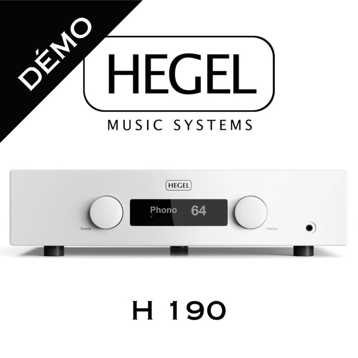 HEGEL H190 Blanc (Démo) - Amplificateur stéréo 150W/C, DAC, lecteur réseau