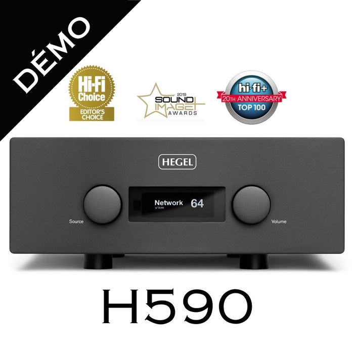 HEGEL H590 (Démo) - Amplificateur stéréo 301W/Canal,DAC,lecteur réseau