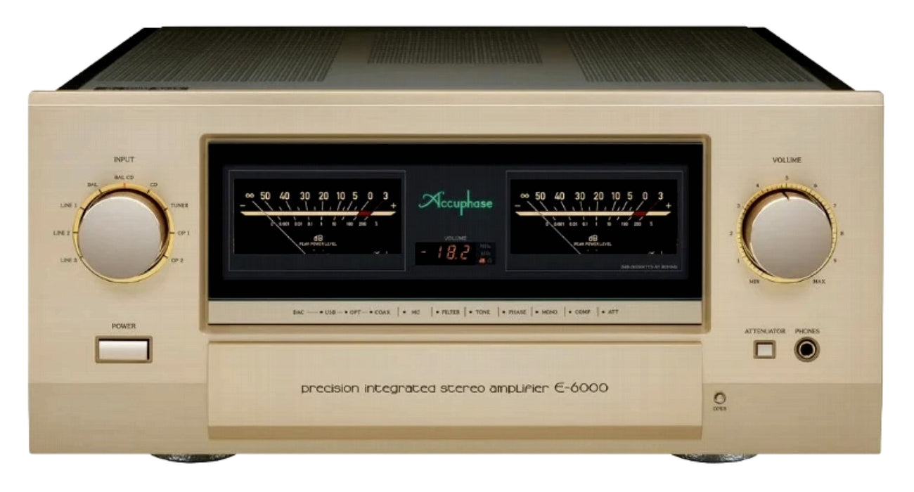 Accuphase E-6000 | Amplificateur stéréo intégré haute puissance 260W/Canal (Disponible Décembre 2026)