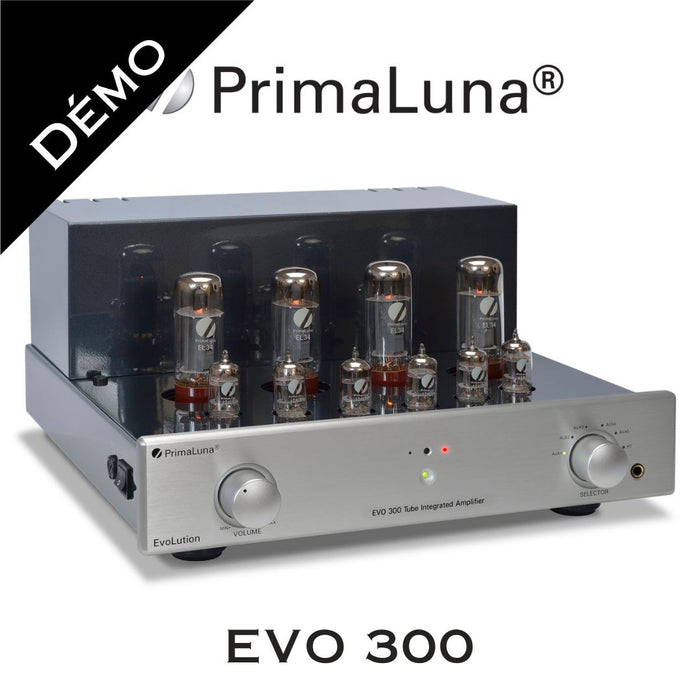 PrimaLuna EVO300 Argent | Amplificateur stéréo Linaire à tubes 42 watts x 2 + Triode 24 watts x 2 (Démonstrateur)