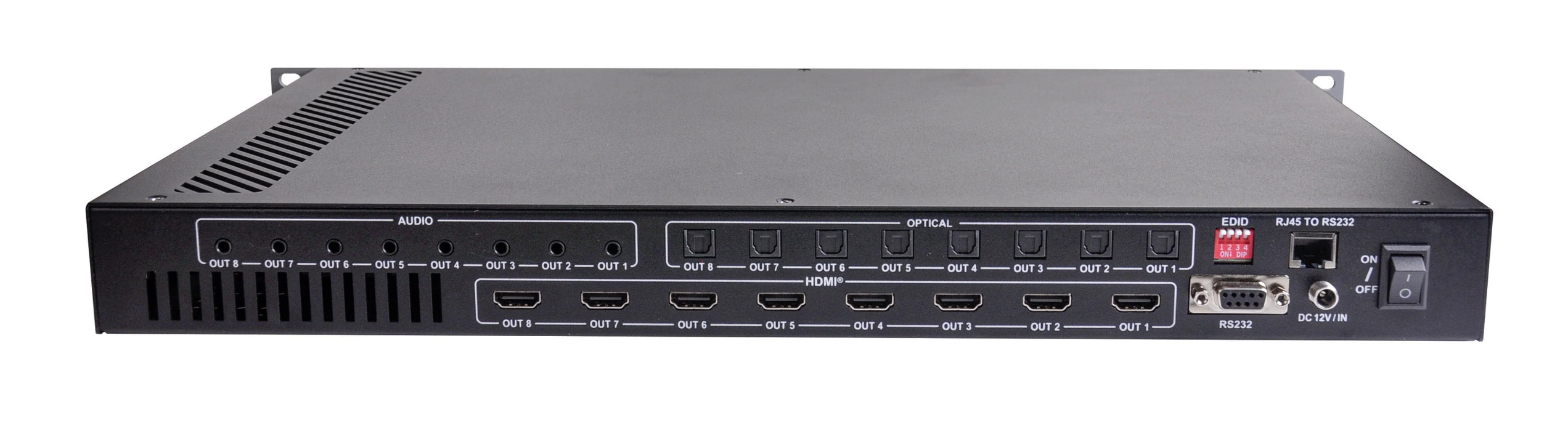 EVOView 1000-8 | Matrice HDMI 4x8 commerciale / Multivue et Mur Vidéo