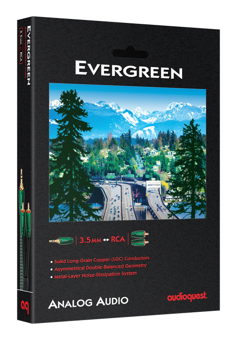 AudioQuest Evergreen | Câbles d'interconnexion stéréo 3.5mm mâle à RCA