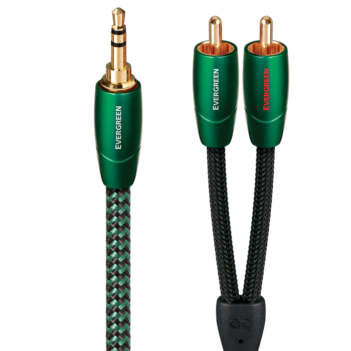 AudioQuest Evergreen | Câbles d'interconnexion stéréo 3.5mm mâle à RCA