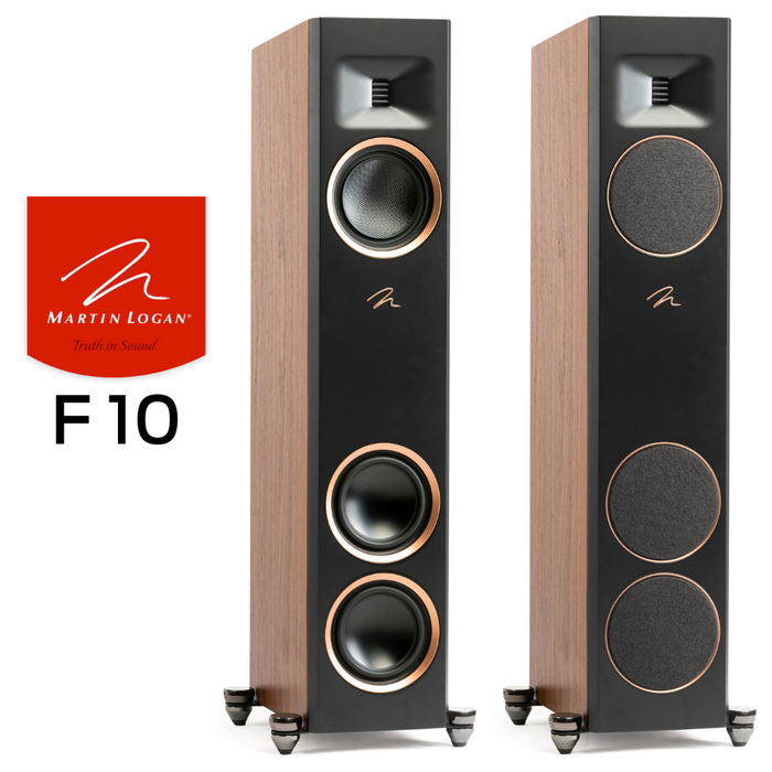 Martin Logan Motion F-10 Noyer | Enceintes colonne 3 voies (La paire) (Démonstrateurs)