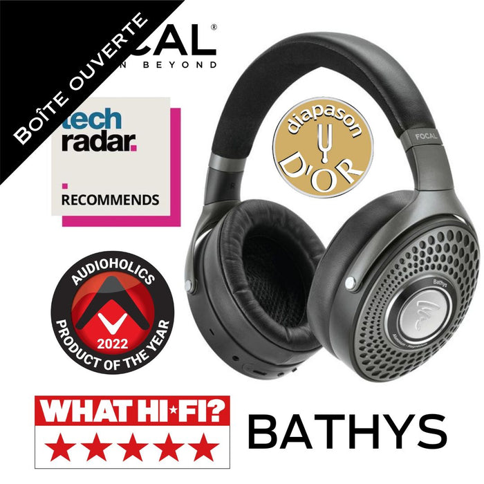 Focal BATHYS (Boîte ouverte) - Casque d'écoute HI-FI Bluetooth à réduction de bruit!