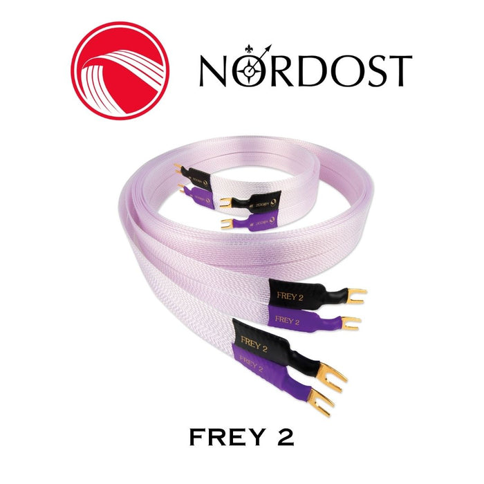 NORDOST Frey 2 - Câbles de haut-parleurs haut de gamme 22 x 22 AWG Fourches (la paire)