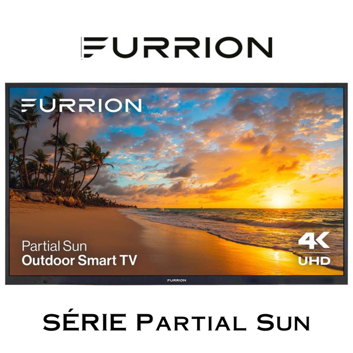 Furrion Partial Sun Téléviseurs 4K TV d'extérieur 43" à 75" 750Nits