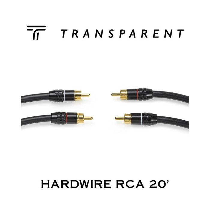 Transparent HARDWIRE RCA | Câbles audio RCA-RCA (Paire)