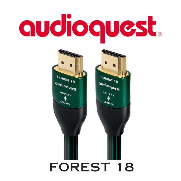AudioQuest Forest 18 - Câble HDMI 18Gbps/48Gbps 8K-10K 0.5% argent
