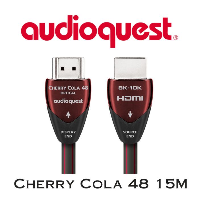 Audioquest Cherry Cola 48 - Câble HDMI Optique actif 0.5% argent