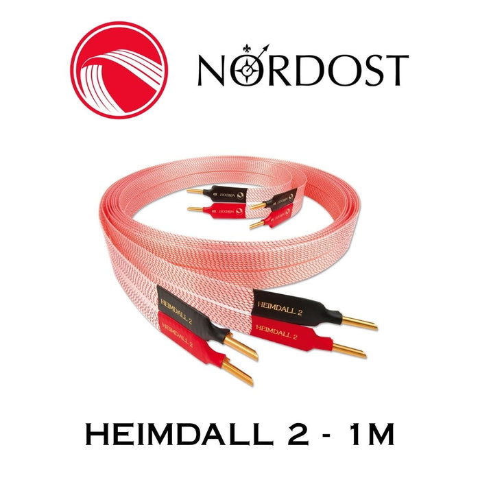 NORDOST Heimdall 2 - Câbles de haut-parleurs haut de gamme 18 x 22 AWG Bananes (la paire)