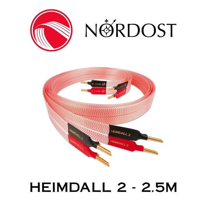 NORDOST Heimdall 2 - Câbles de haut-parleurs haut de gamme 18 x 22 AWG Bananes (la paire)