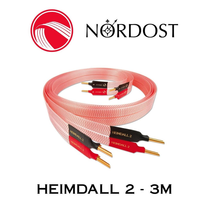NORDOST Heimdall 2 - Câbles de haut-parleurs haut de gamme 18 x 22 AWG Bananes (la paire)
