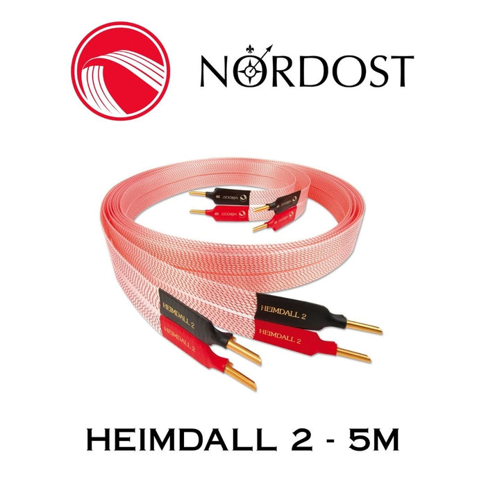 NORDOST Heimdall 2 - Câbles de haut-parleurs haut de gamme 18 x 22 AWG Bananes (la paire)