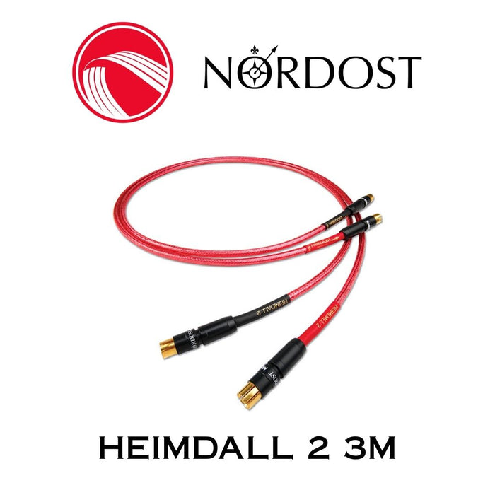 NORDOST Heimdall 2 - Câble d'interconnexion RCA-RCA, 4 conducteurs à noyau solide