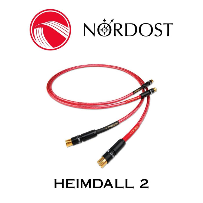 NORDOST Heimdall 2 - Câble d'interconnexion RCA-RCA, 4 conducteurs à noyau solide
