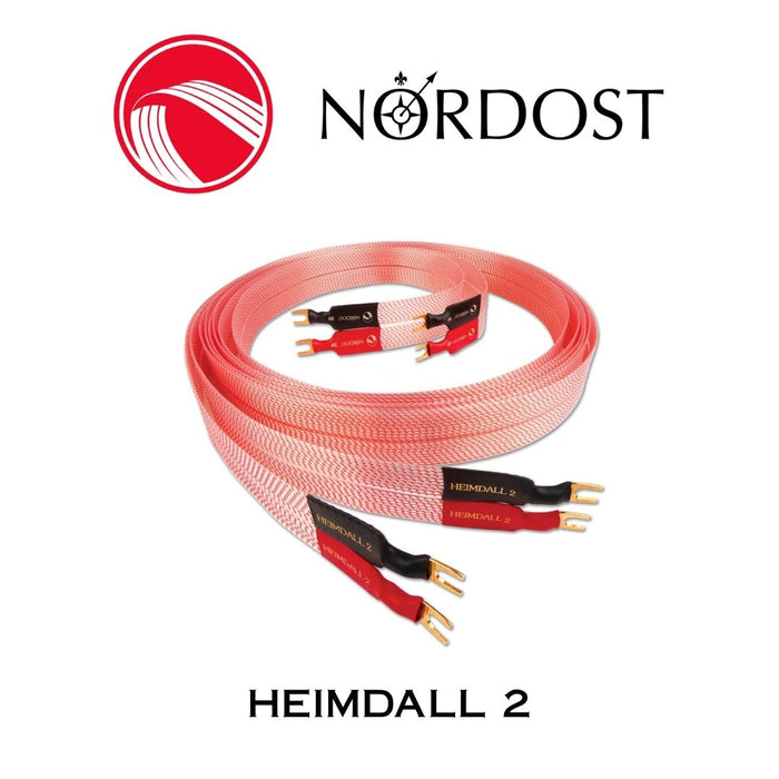 NORDOST Heimdall 2 - Câbles de haut-parleurs haut de gamme 18 x 22 AWG Fourches (la paire)