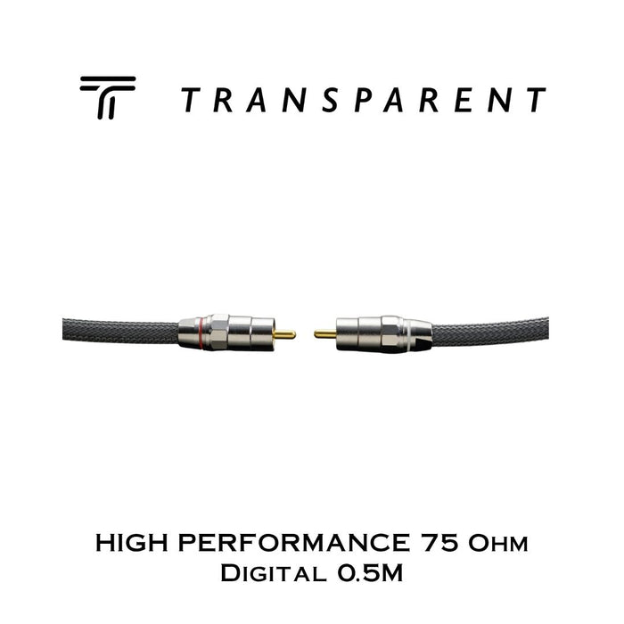 Transparent HIGH PERFORMANCE 75 Ohm Digital | Câbles coaxial digital 75 Ohm