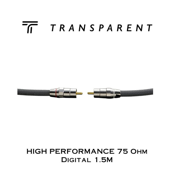 Transparent HIGH PERFORMANCE 75 Ohm Digital | Câbles coaxial digital 75 Ohm
