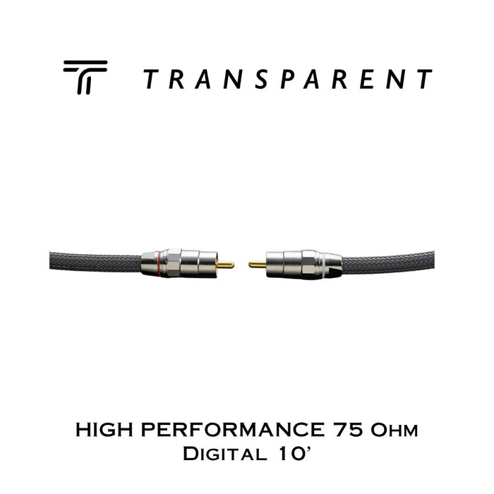 Transparent HIGH PERFORMANCE 75 Ohm Digital | Câbles coaxial digital 75 Ohm