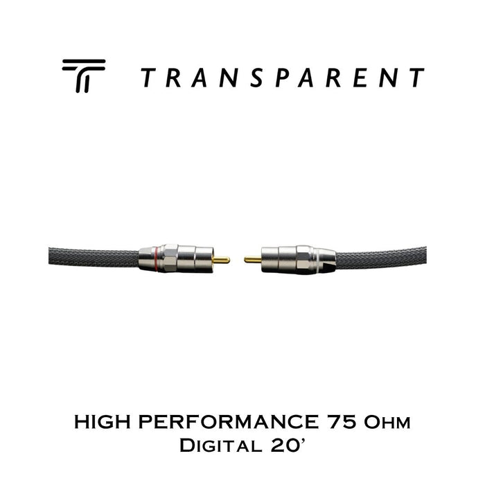 Transparent HIGH PERFORMANCE 75 Ohm Digital | Câbles coaxial digital 75 Ohm