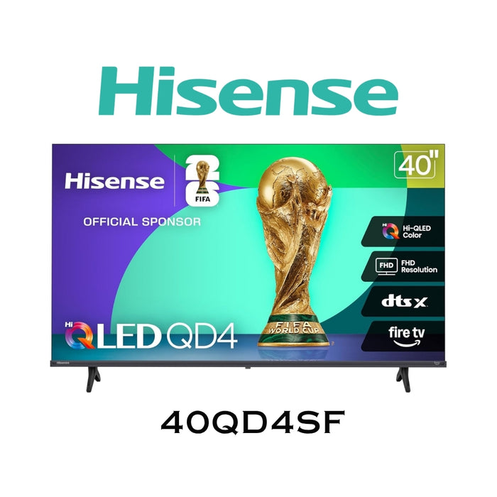 Hisense 40QD4SF - Hi-QLED Full HD Téléviseur intelligent Fire TV 40''