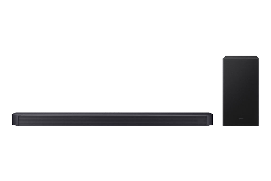 Samsung HW-Q600F Barre de son Bluetooth, 9 haut-parleurs, 360 Watts, haut-parleur central, 2 hauts-parleurs de projection vers le haut, subwoofer sans fil 6.5'', Dolby Atmos, DTS:X, QSymphony et mode jeu pro.
