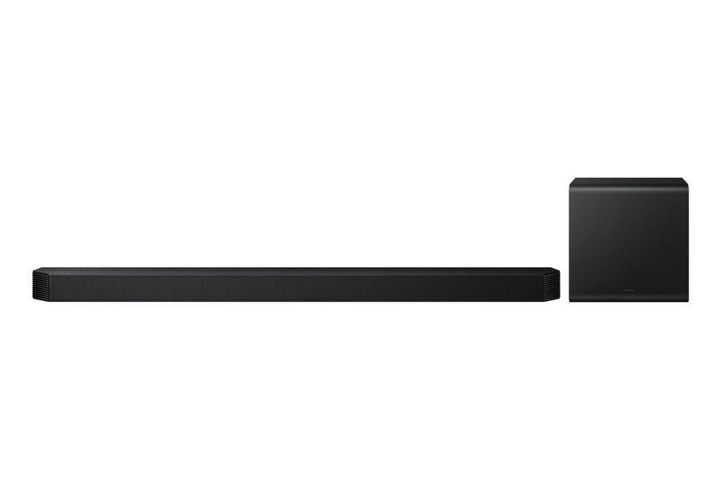Samsung HW-Q800F Barre de son 5.1.2 canaux 360 Watts, Bluetooth, 11 haut-parleurs, haut-parleur central intégré et aigues, 2 canaux latéraux et 2 à projection vers le haut; subwoofer sans fil 1x8'' actif + 1 x 6.5'' passif compact, Dolby Atmos, DTS:X, QSymphony, mode jeu Pro.