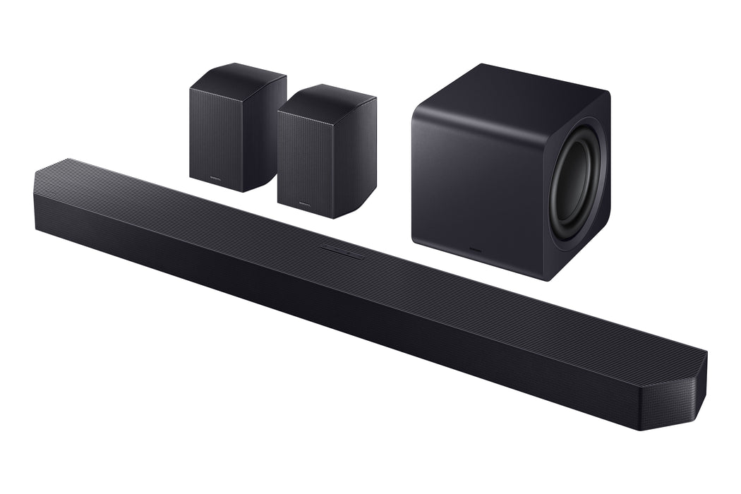Samsung HW-Q990H - Barre de son 11.1.4, 17HP, 656Watts, Sub sans fil, Dolby Atmos, Enceintes surround incluses