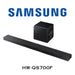 Samsung HW-QS700F Barre de son 3.1.2, 8hp, Sub sans-fil 1 x 8'' actif + 1 x 6.5'' passif, UltraMince 2'', Dolby Atmos