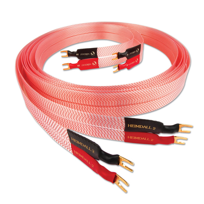 NORDOST Heimdall 2 - Câbles de haut-parleurs haut de gamme 18 x 22 AWG Bananes (la paire)