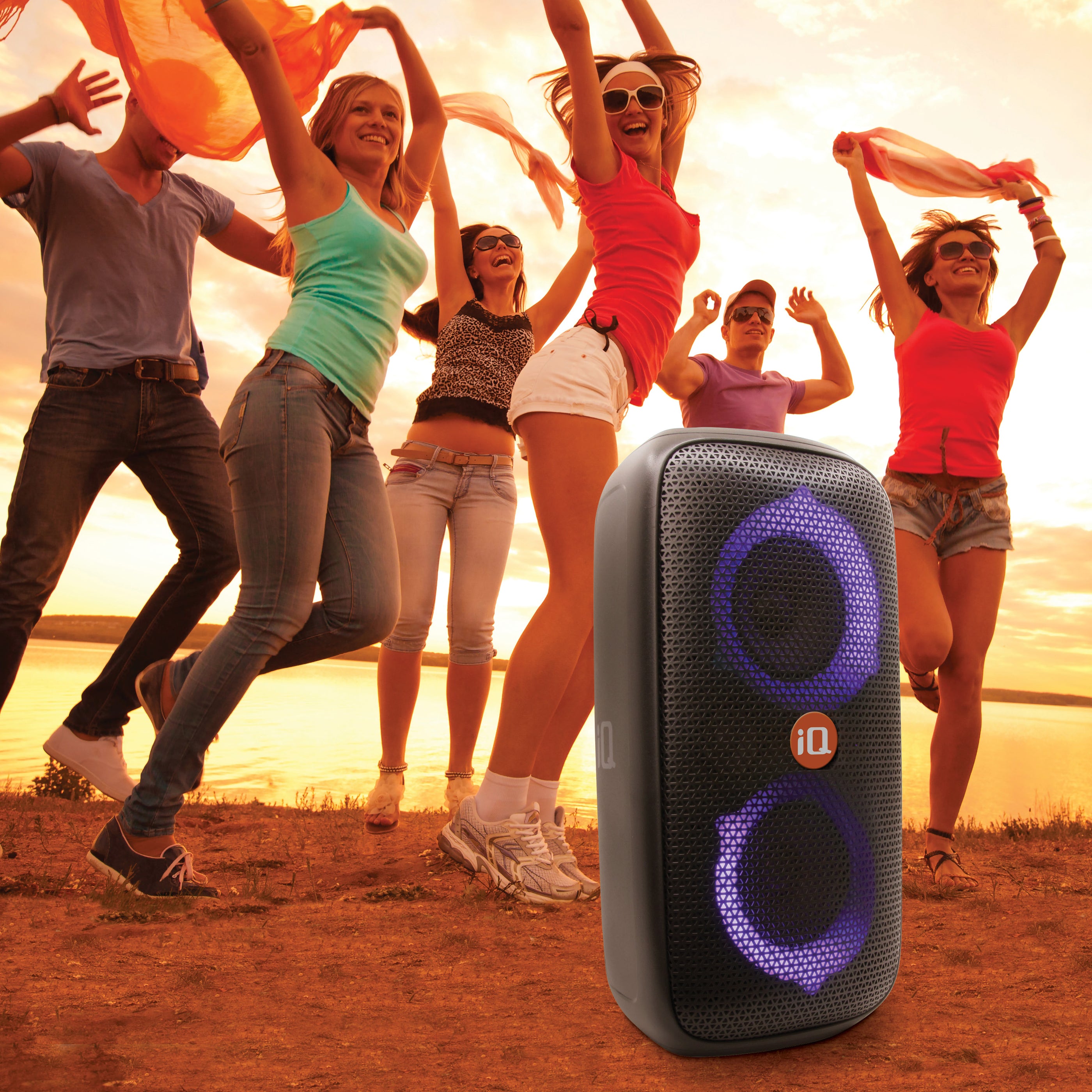 SING-E ZQS10210 Haut-parleur de fête portable avec double microphone