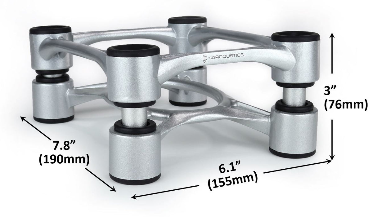 Supports isolateurs inclinables pour enceintes acoustiques 35lb (paire)