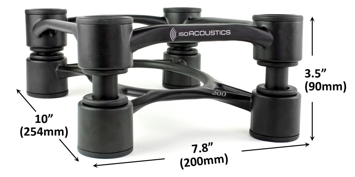 Supports isolateurs inclinables pour enceintes acoustiques 75lb (paire)