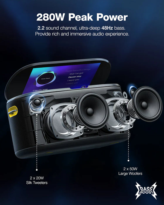 Ikarao Shell S1 -  Système portable Karaoké Tout-en-un Bluetooth