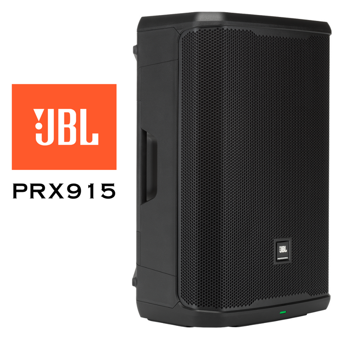 JBL PRX915 - Haut-parleur de sonorisation bidirectionnel professionnel avec deux subwoofers de 15 pouces et 2,000 watts peak/1,000 watts RMS de puissance qui porte les performances de sonorisation portables professionnelles à un nouveau niveau.