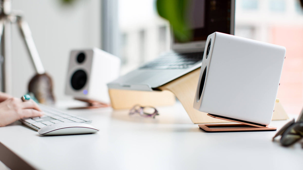 Kanto YU2 - Haut-parleurs de bureau amplifiés 25 Watts Canal