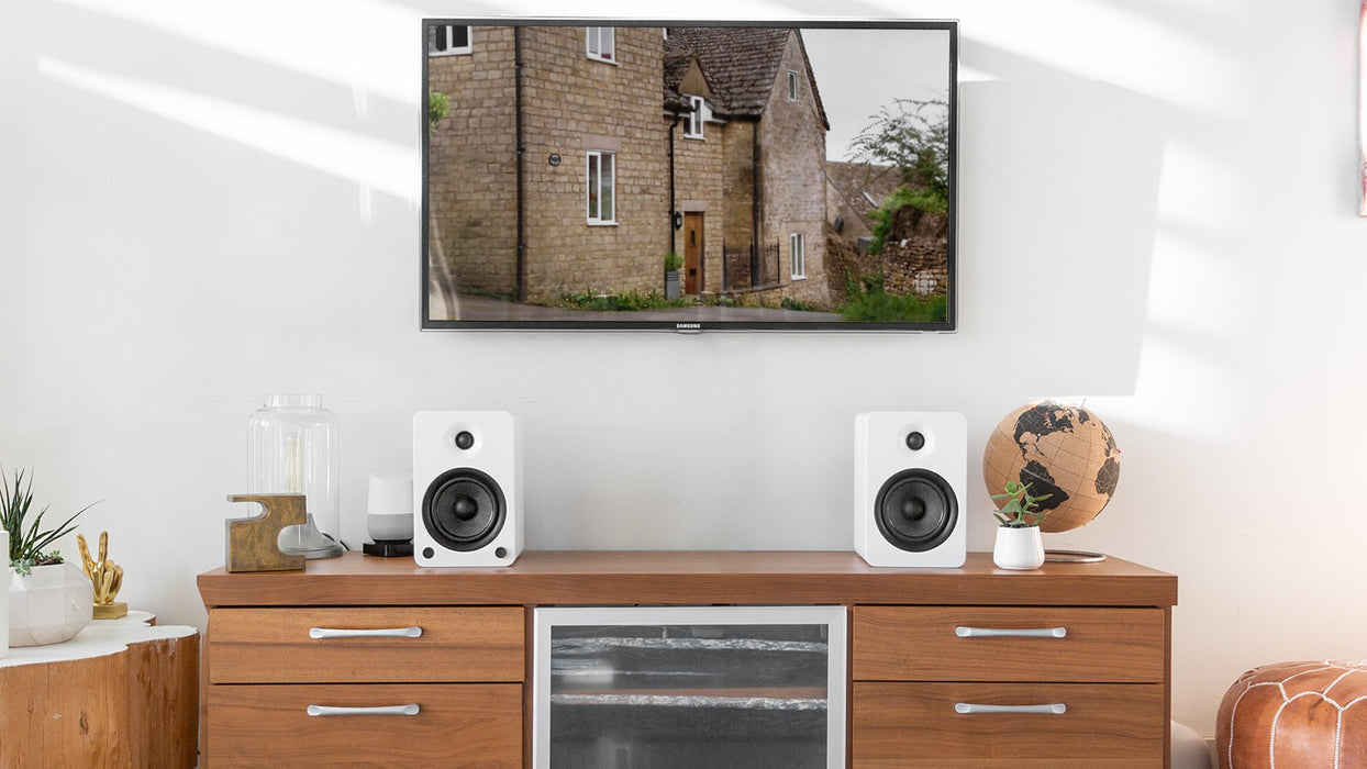 Kanto YU6 - Haut-parleurs d'étagère amplifiés 100W Bluetooth® Phono