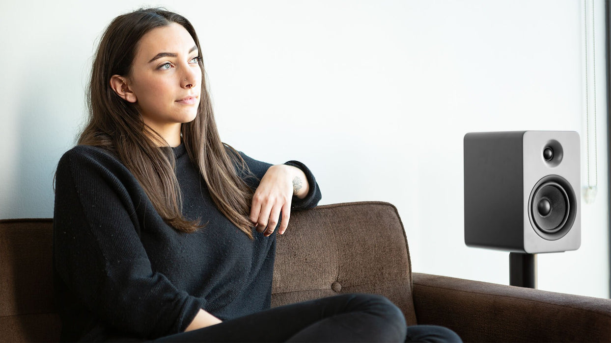 Kanto YU6 - Haut-parleurs d'étagère amplifiés 100W Bluetooth® Phono