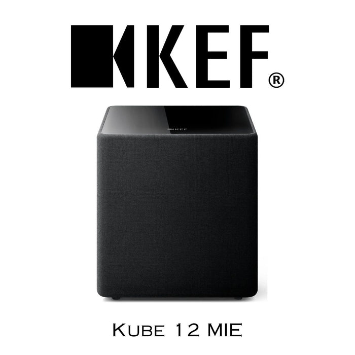 KEF Kube 12 MIE : Caisson de basses actif scellé de 12 pouces à projection frontale 300 Watts