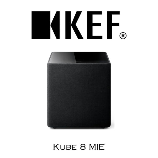 KEF Kube 8 MIE : Caisson de basses actif scellé de 8 pouces à projection frontale 300 Watts