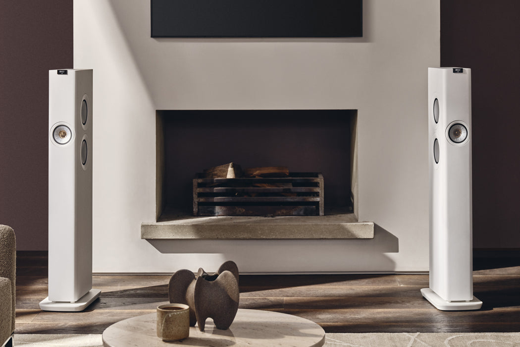 KEF LS60 Wireless - Enceintes amplifiés Intégrée de 1400W (Noires, Boites ouvertes)