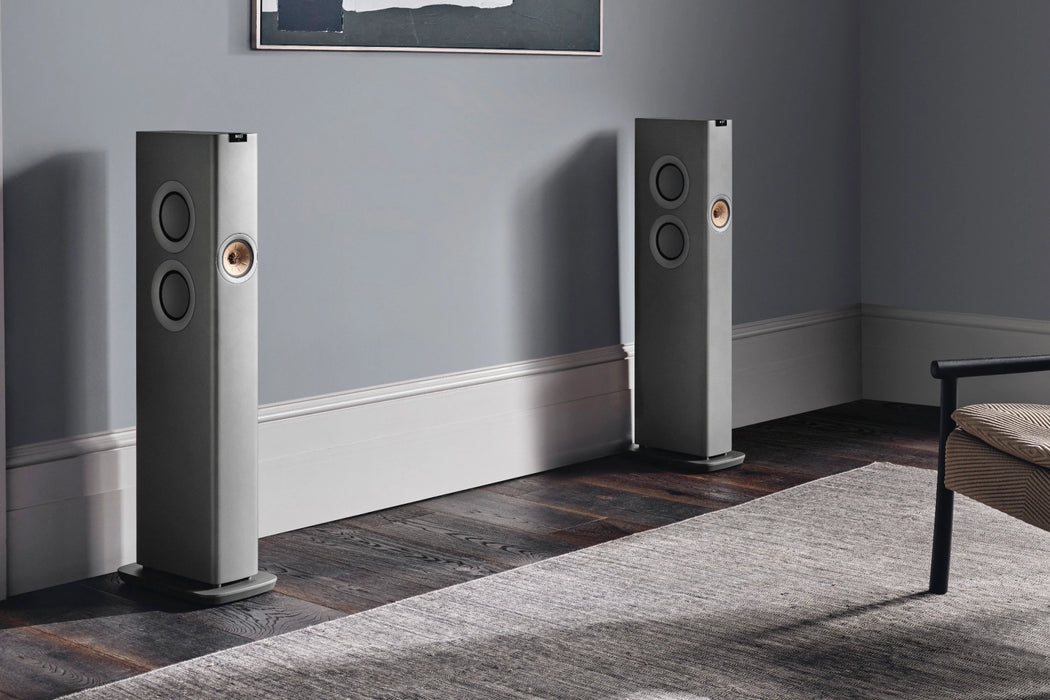 KEF LS60 Wireless - Enceintes amplifiés Intégrée de 1400W (Noires, Boites ouvertes)