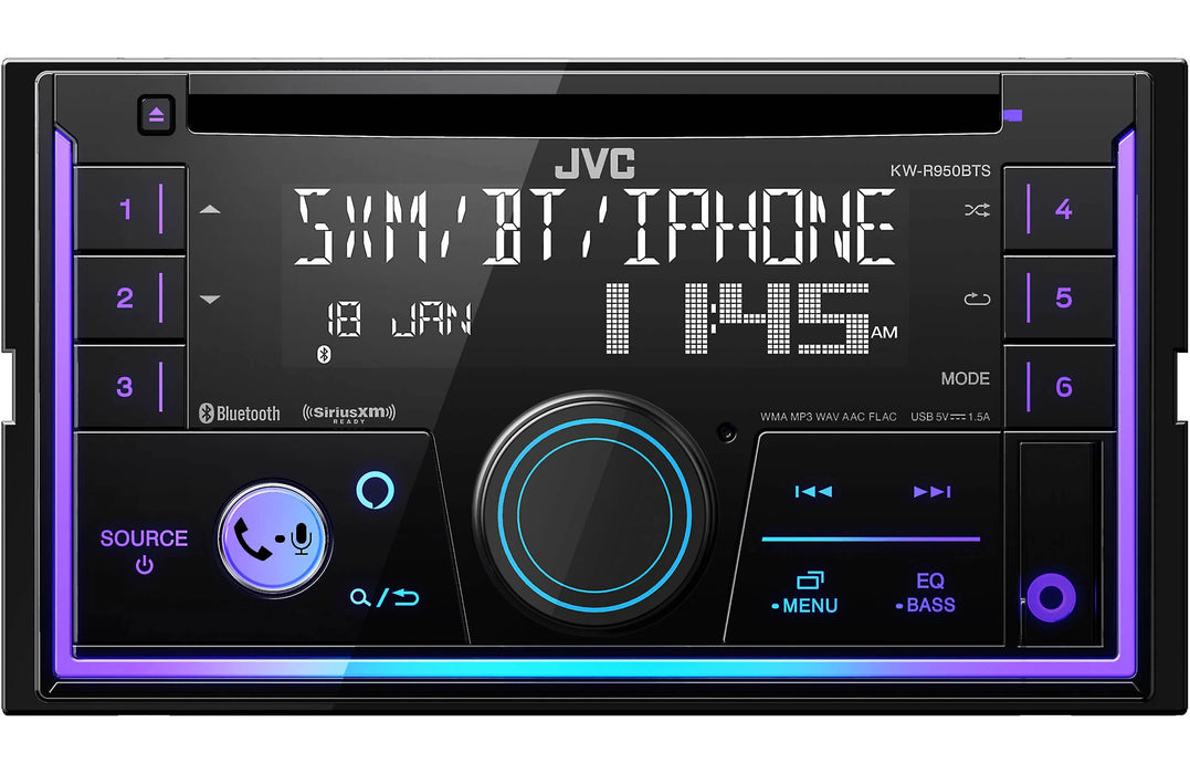 JVC KW-R950BTS | Radio d'auto avec CD et récepteur Bluetooth