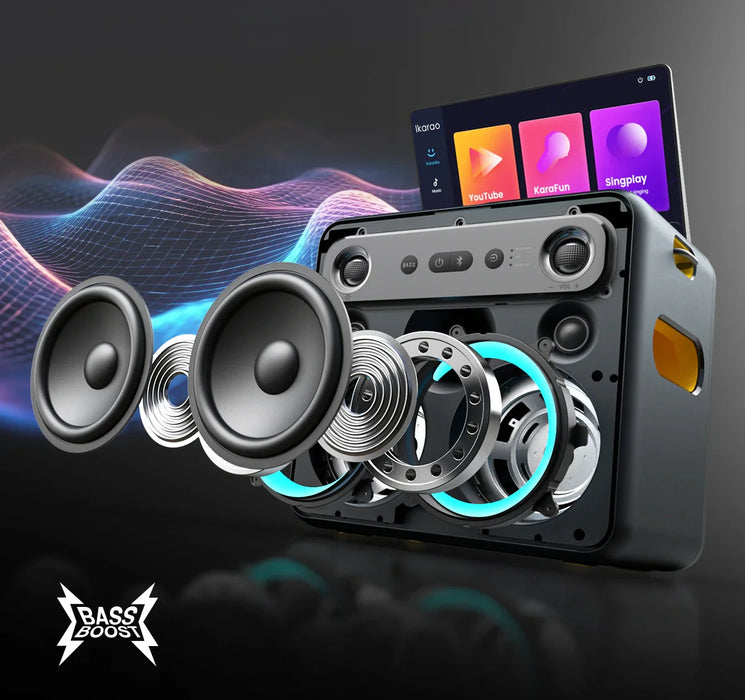 Ikarao X2 | Système portable Karaoké Tout-en-un Bluetooth
