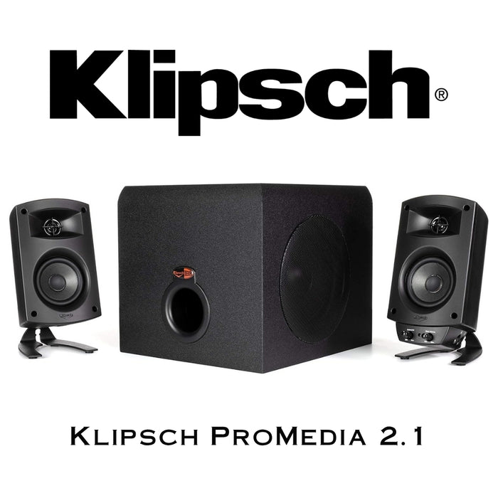 Klipsch ProMedia 2.1 | Système d’enceintes amplifiées 2.1 pour ordinateur