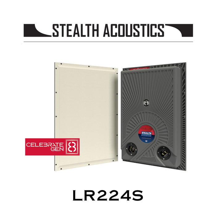 Stealth Acoustics LR224S | Enceinte invisible 2 voies Stéréo avec 1 hp 8'' (Unité)